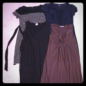 Bundle of FOUR maternity dresses